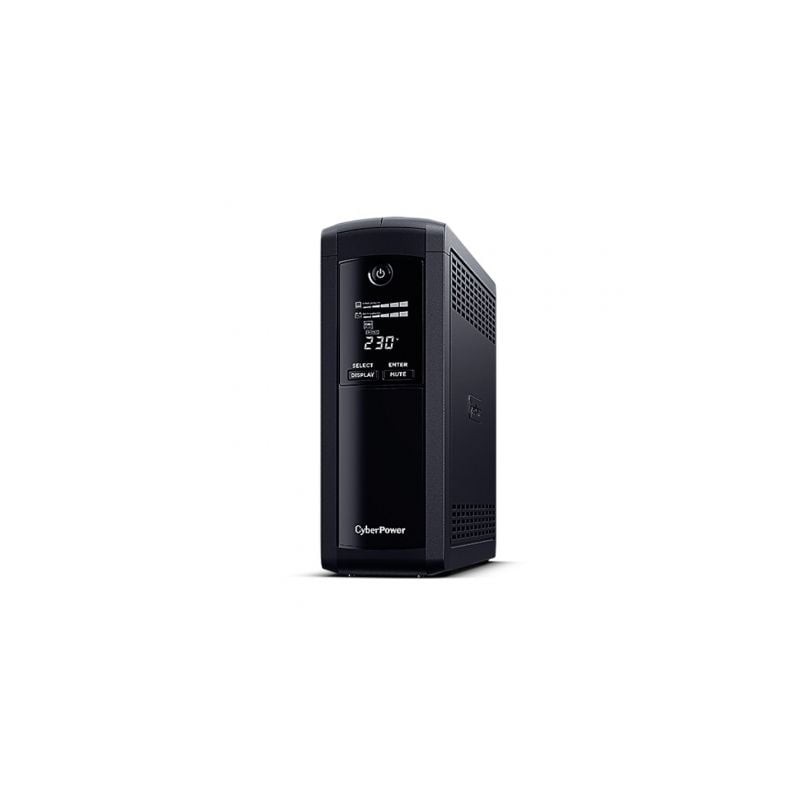 SAI Línea Interactiva Cyberpower VP1200ELCD-DE- 1200VA-720W- 5 Salidas- Formato Torre