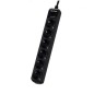 Regleta con interruptor Cyberpower B0620SC0-DE- 6 Tomas de corriente- Cable 1-8m- Negra