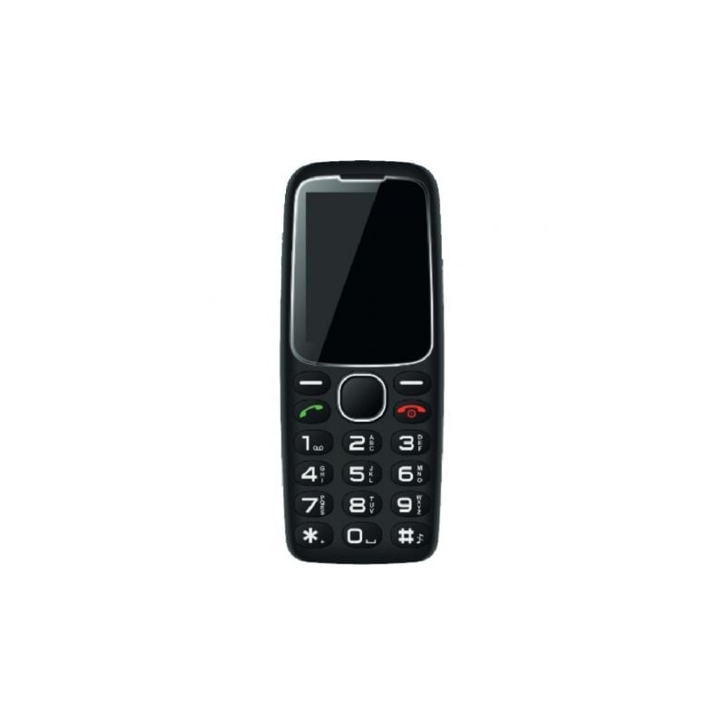 Teléfono Móvil Daewoo DW8001BK para Personas Mayores- Negro