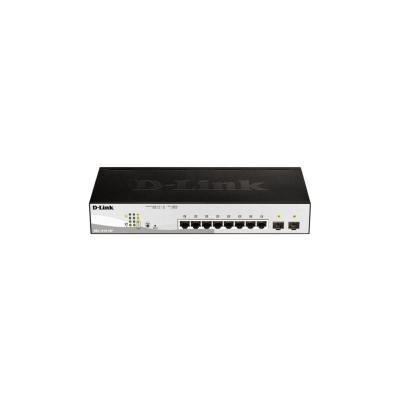 Switch D-Link DGS-1210-10P 10 Puertos- RJ-45 Gigabit 10-100-1000 PoE- SFP