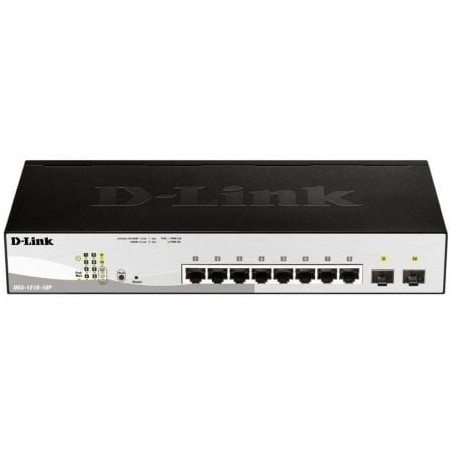 Switch D-Link DGS-1210-10P 10 Puertos- RJ-45 Gigabit 10-100-1000 PoE- SFP