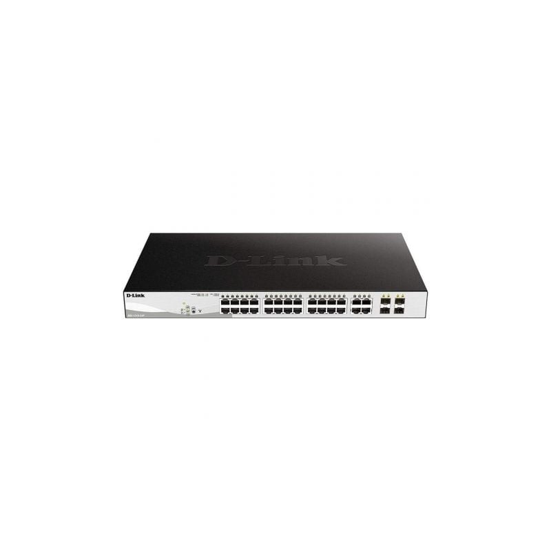 Switch Gestionado D-Link DGS-1210-24P 24 Puertos- RJ-45 10-100-1000- PoE- SFP