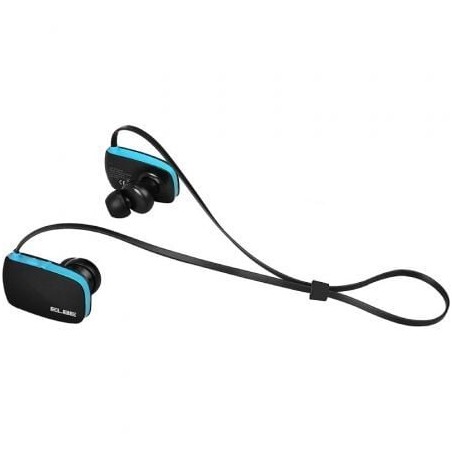 Auriculares Inalámbricos Deportivos Elbe ABT-038-DEP- con Micrófono- Bluetooth- Azules y Negros