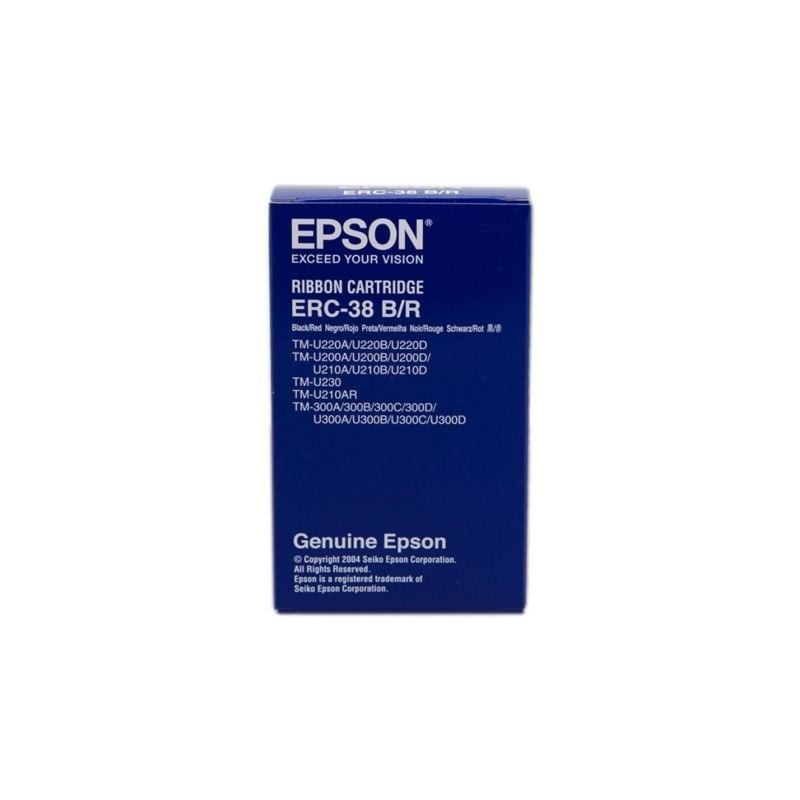 Cinta Nylon Epson ERC-38- Negro- Rojo