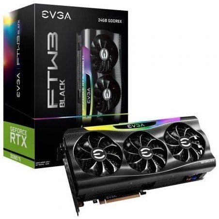 Tarjeta Gráfica EVGA GeForce RTX 3090 Ti FTW3 BLACK GAMING- 24GB GDDR6X