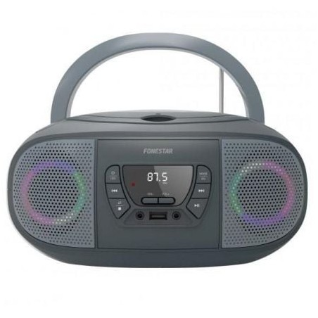 Radio cd fonestar boom - go - g usb gris