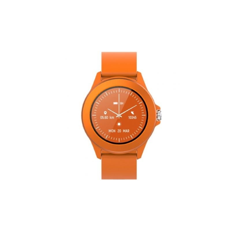 Smartwatch Forever Colorum CW-300- Notificaciones- Frecuencia Cardíaca- Naranja