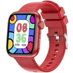 Smartwatch Forever IGo Watch 3 JW-500- Notificaciones- Frecuencia Cardíaca- Rojo