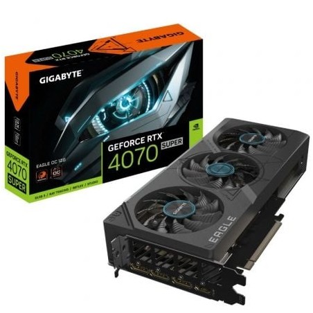 Tarjeta Gráfica Gigabyte GeForce RTX 4070 SUPER EAGLE OC 12G- 12GB GDDR6X