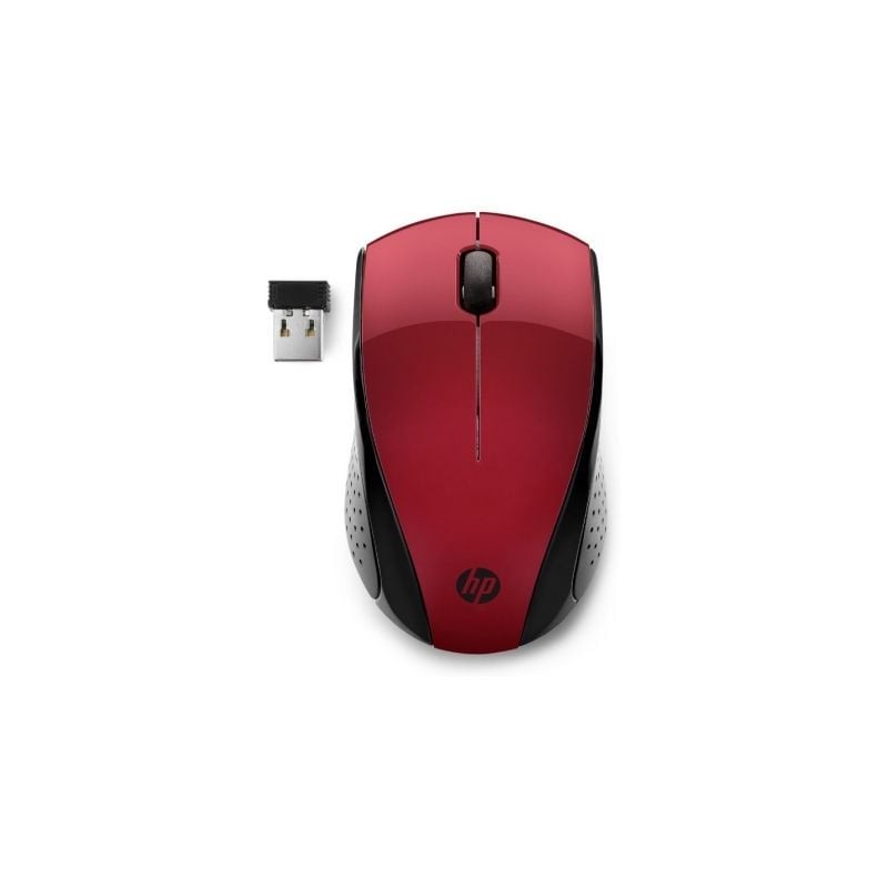 Ratón Inalámbrico HP 220- Hasta 1600 DPI- Rojo