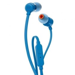 Auriculares Intrauditivos JBL Tune 110- con Micrófono- Jack 3-5- Azules