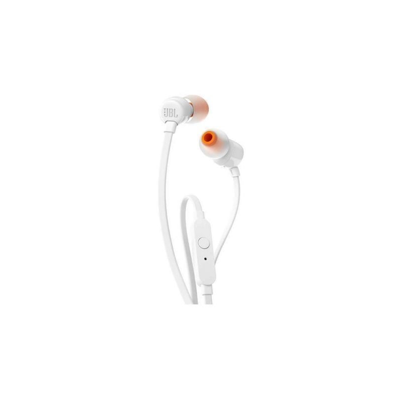 Auriculares Intrauditivos JBL Tune 110- con Micrófono- Jack 3-5- Blancos