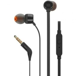 Auriculares Intrauditivos JBL Tune 160- con Micrófono- Jack 3-5- Negros