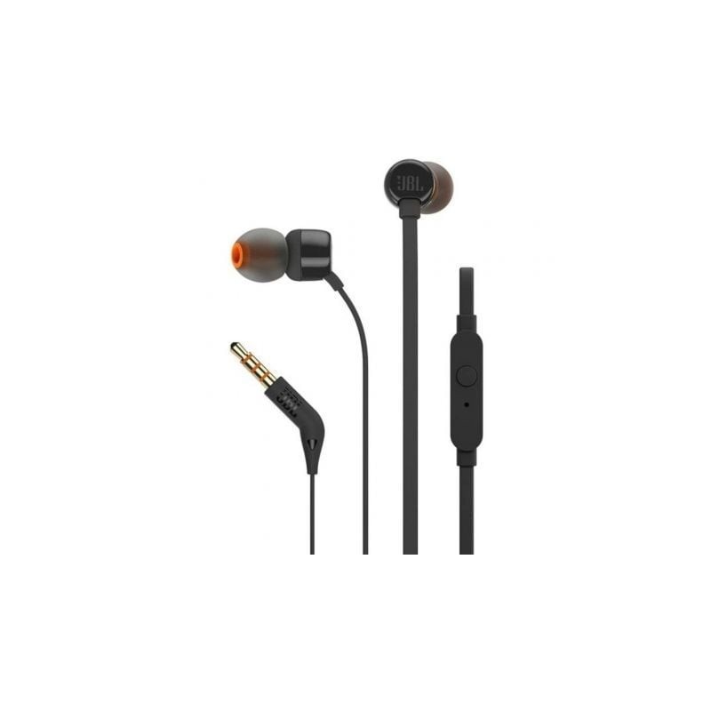 Auriculares Intrauditivos JBL Tune 160- con Micrófono- Jack 3-5- Negros