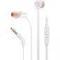 Auriculares Intrauditivos JBL Tune 160- con Micrófono- Jack 3-5- Blancos