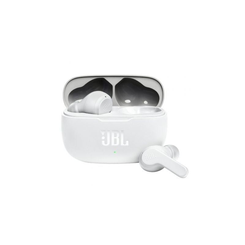 Auriculares Bluetooth JBL Wave 200TWS con estuche de carga- Autonomía 5h- Blancos