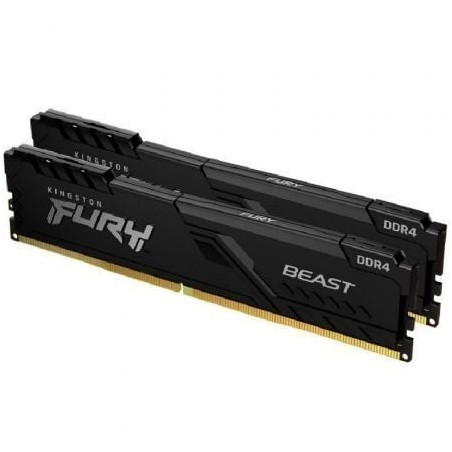 Memoria RAM Kingston FURY Beast 2 x 8GB- DDR4- 2666MHz- 1-2V- CL16- DIMM