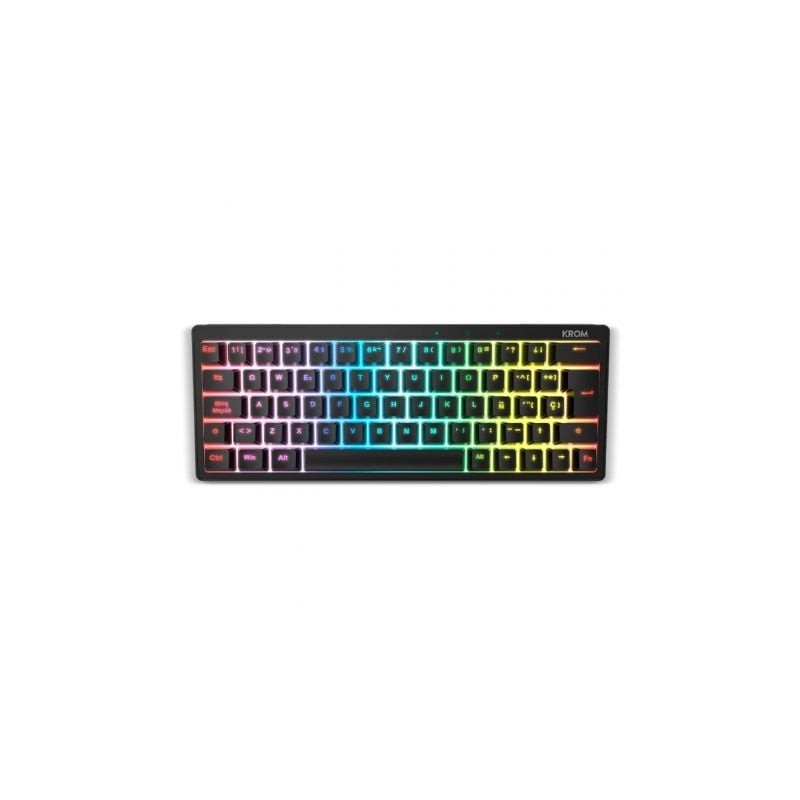 TECLADO KROM KREATOR MECANICO GAMING NEGRO