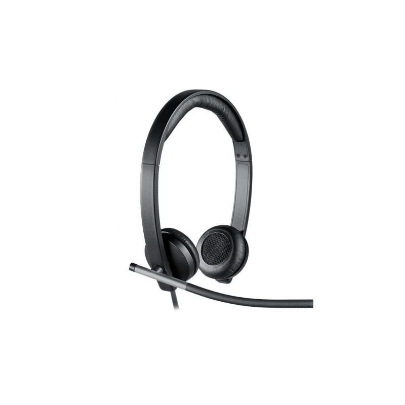 Auriculares Logitech H650e- con Micrófono- USB- Negros