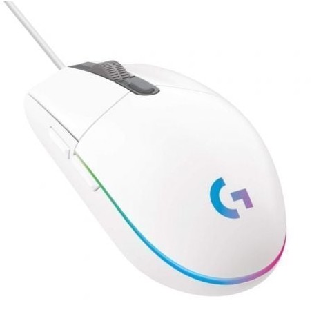 Ratón Gaming Logitech G102 Lightsync- Hasta 8000 DPI- Blanco