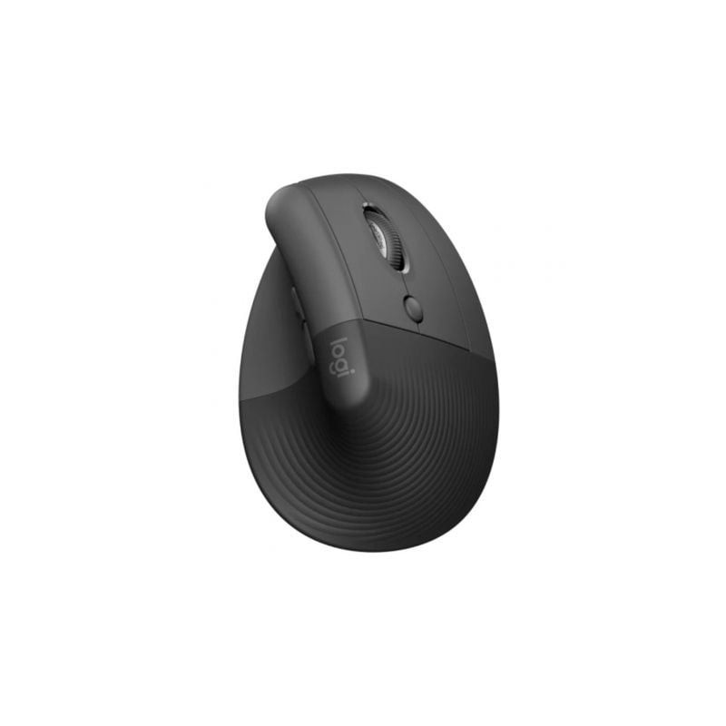 Ratón Ergonómico Inalámbrico por Bluetooth- 2-4GHz Logitech Lift Vertical Ergonomic Mouse- Hasta 4000 DPI- Grafito