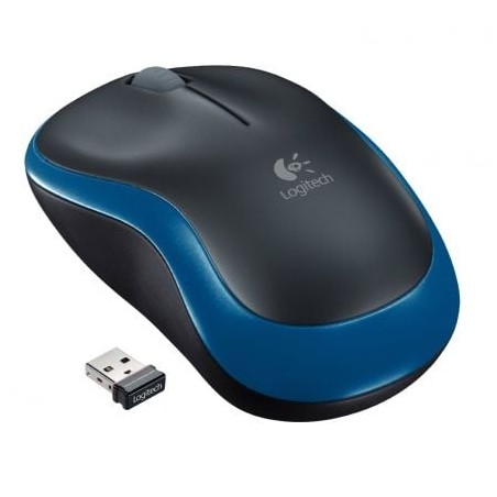 Ratón Inalámbrico Logitech M185- Hasta 1000 DPI- Azul