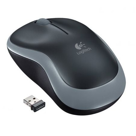 Ratón Inalámbrico Logitech M185- Hasta 1000 DPI- Gris