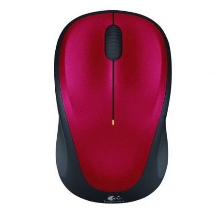 Ratón Inalámbrico Logitech M235- Hasta 1000 DPI- Rojo