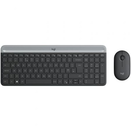 Teclado y Ratón Inalámbricos Logitech Slim Combo MK470