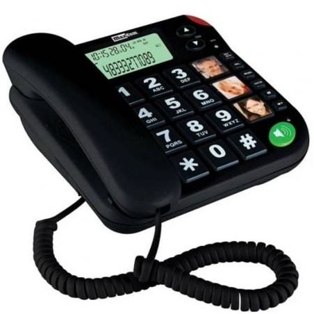 Telefono fijo maxcom kxt480 black