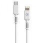 Cable USB 2-0 Tipo-C Lightning Muvit For Change MCUSC0006- USB Tipo-C Macho - Lightning- Hasta 27W- 1-2m- Blanco