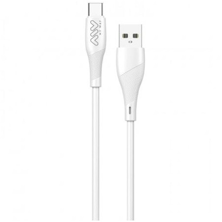 Cable USB 2-0 Tipo-C Myway MWUSC0019- USB Macho - USB Tipo-C Macho- 1m- Blanco