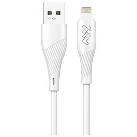 Cable USB 2-0 Lightning Myway MWUSC0021- USB Macho - Lightning Macho- 1m- Blanco