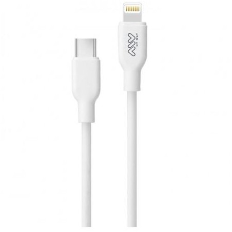 Cable USB 2-0 Tipo-C Lightning Myway MWUSC0023- USB Tipo-C Macho - Lightning Macho- 1m- Blanco