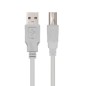 Cable USB 2-0 Impresora Nanocable 10-01-0104- USB Tipo-B Macho - USB Macho- 3m- Beige