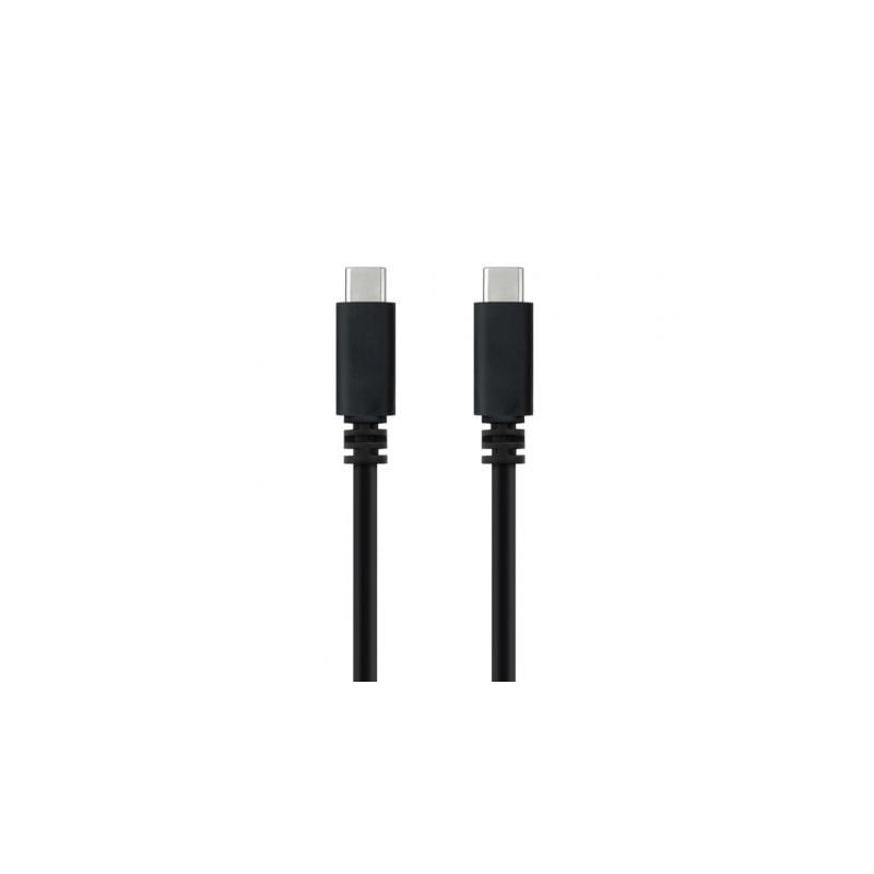 Cable USB 2-0 Tipo-C Nanocable 10-01-2301-L150- USB Tipo-C Macho - USB Tipo-C Macho- 480Mbps- 1-5m- Negro