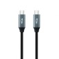 Cable USB 3-2 Nanocable 10-01-4303- USB Tipo-C Macho - USB Tipo-C Macho- 3m- Gris y Negro