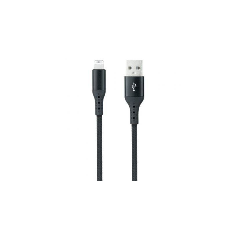 Cable USB 2-0 Lightning Nanocable 10-10-0401-COBK- USB Macho - Lightning Macho- 1m- Negro