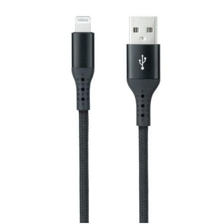 Cable USB 2-0 Lightning Nanocable 10-10-0401-COBK- USB Macho - Lightning Macho- 1m- Negro