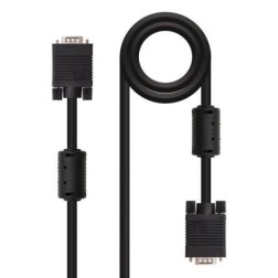 Cable SVGA Nanocable 10-15-0115- VGA Macho - VGA Macho- 15m- Negro