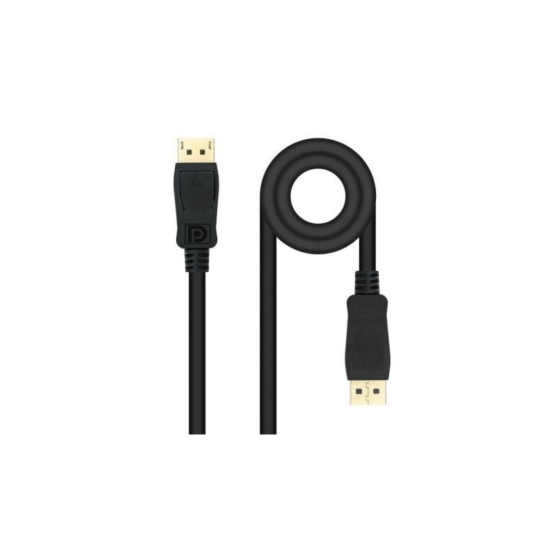 Cable DisplayPort Nanocable 10-15-2600- DisplayPort Macho - DisplayPort Macho- 50cm- Negro