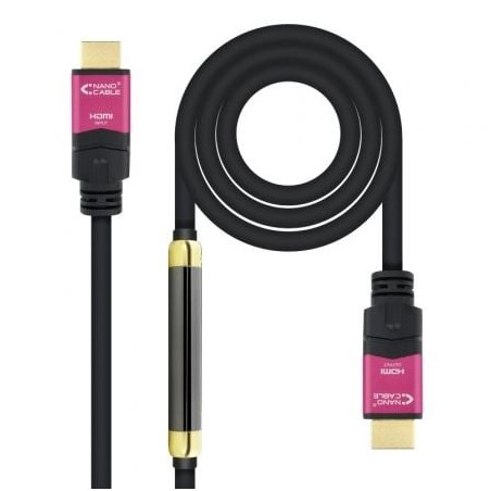 Cable HDMI 2-0 4K Nanocable 10-15-3730- HDMI Macho - HDMI Macho- 30m- Negro