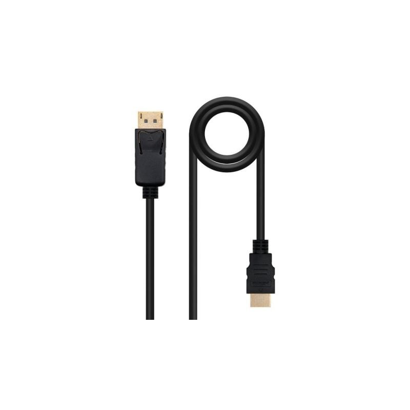 Cable Conversor Nanocable 10-15-4303- DisplayPort Macho - HDMI Macho- 3m- Negro