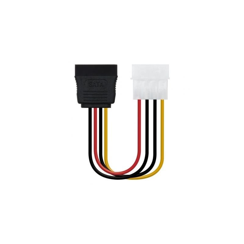 Cable de Alimentación SATA Nanocable 10-19-0205-OEM- Molex Macho - SATA Hembra- 16cm