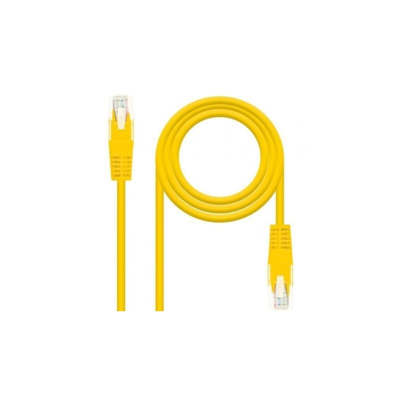 Cable de Red RJ45 UTP Nanocable 10-20-0400-L30 Cat-6- 30cm- Amarillo