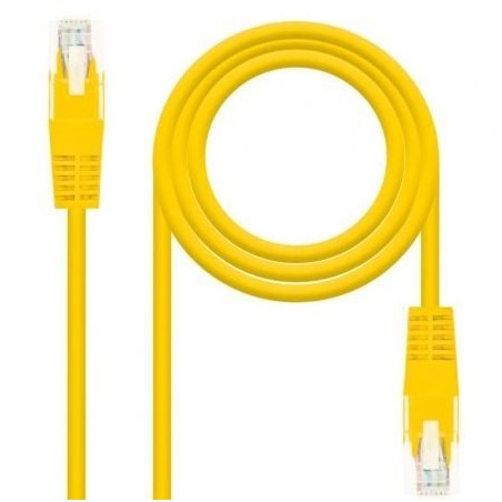 Cable de Red RJ45 UTP Nanocable 10-20-0400-L30 Cat-6- 30cm- Amarillo