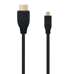 Cable Micro HDMI Nanocable 10-15-3501- HDMI Macho - Micro HDMI Macho- 0-8m- Negro