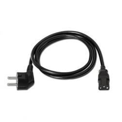 Cable Alimentación Nanocable 10-22-0102- Schuko Macho - C13 Hembra- 1-5m- Negro