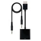 Conversor Nanocable 10-16-2001-BK- HDMI Macho - VGA Hembra- Jack 3-5 Hembra- 10cm- Negro