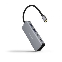 Docking Tipo-C Nanocable 10-16-1006- 2xUSB- 1xHDMI 4K- 2xUSB Tipo-C- 1xUSB Tipo-C PD